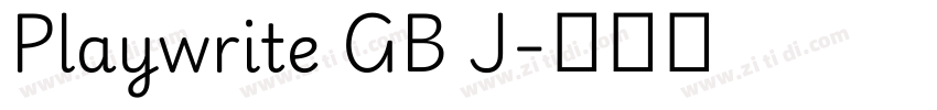 Playwrite GB J字体转换